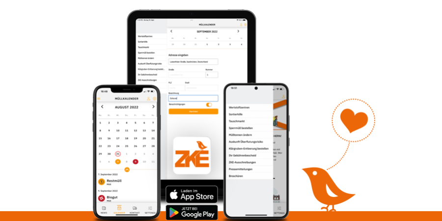 Die neue APP "Mein ZKE"